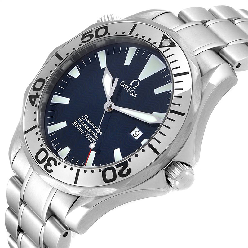 

Omega Blue and Stainless Steel Seamaster