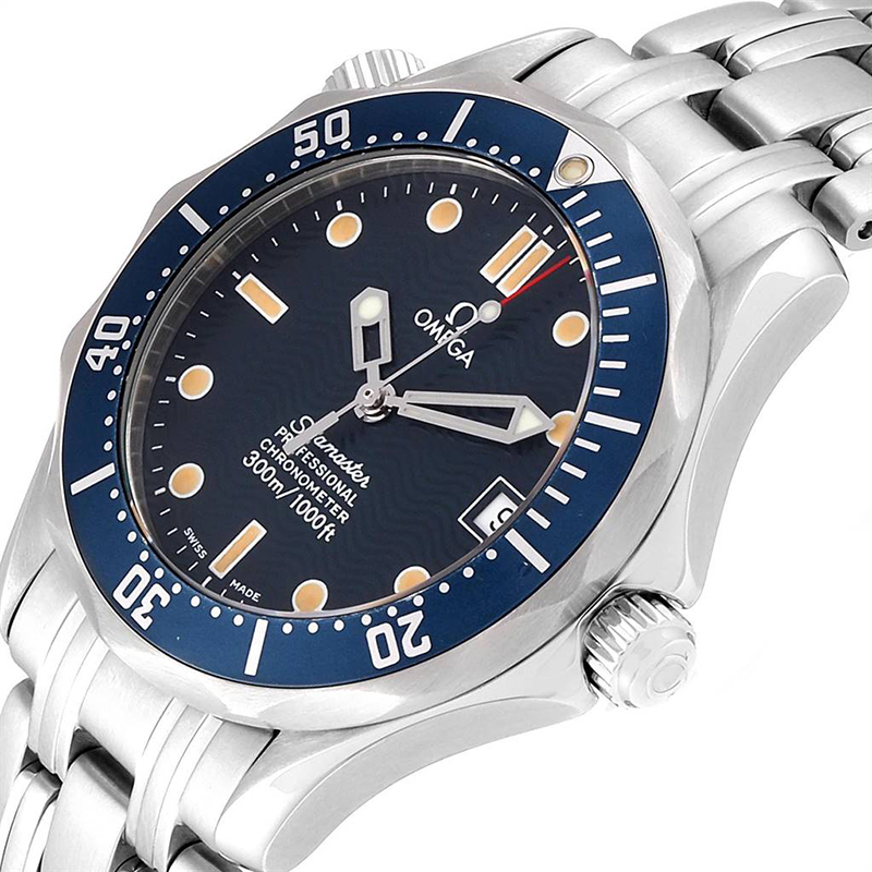 

Omega Blue and Stainless Steel Seamaster