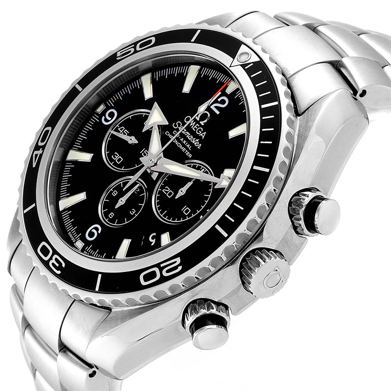 

Omega Black and Stainless Steel Seamaster Planet Ocean