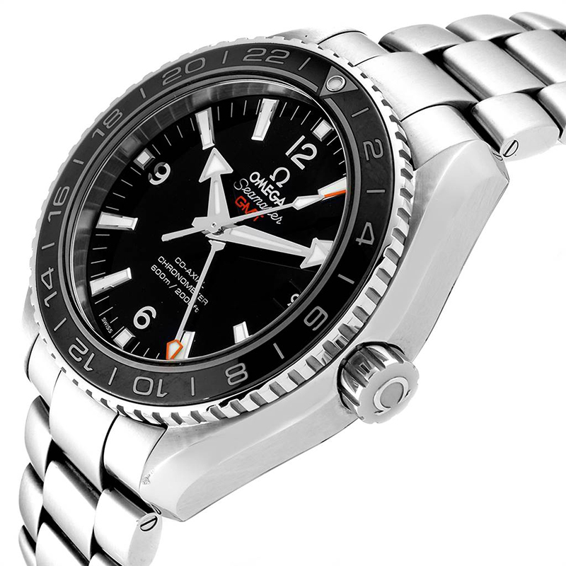 

Omega Black and Stainless Steel Seamaster Planet Ocean GMT