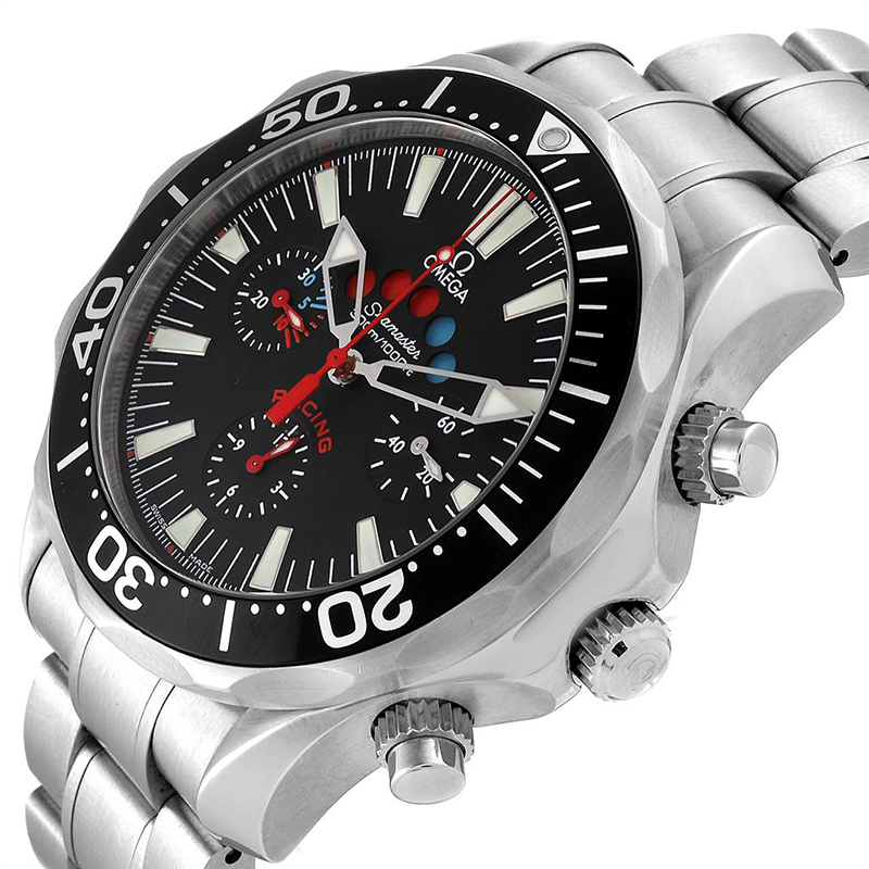 

Omega Black and Stainless Steel Seamaster Regatta