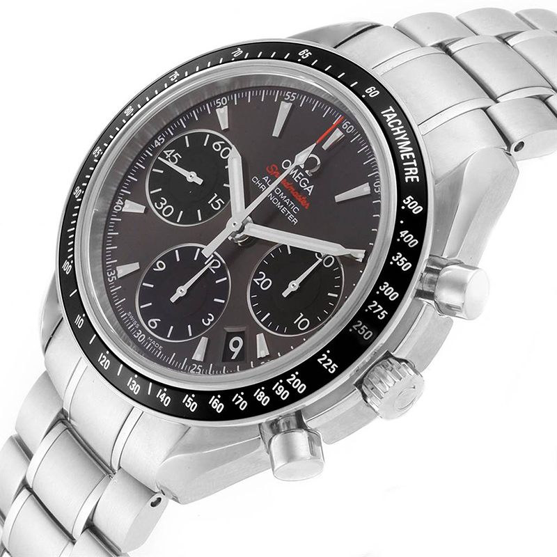 

Omega Gray and Stainless Steel Speedmaster Day Date, Grey