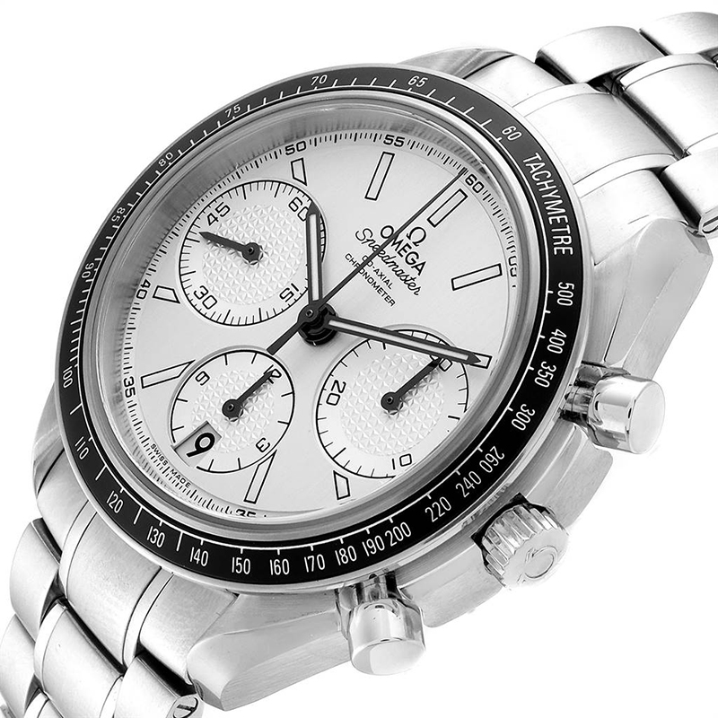 

Omega Silver and Stainless Steel Speedmaster Racing Chronograph