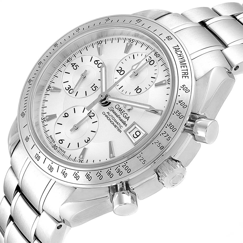 

Omega Silver and Stainless Steel Speedmaster