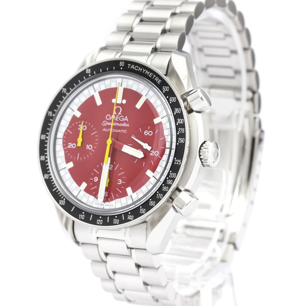 

Omega Red Stainless Steel Speedmaster Michael Schumacher