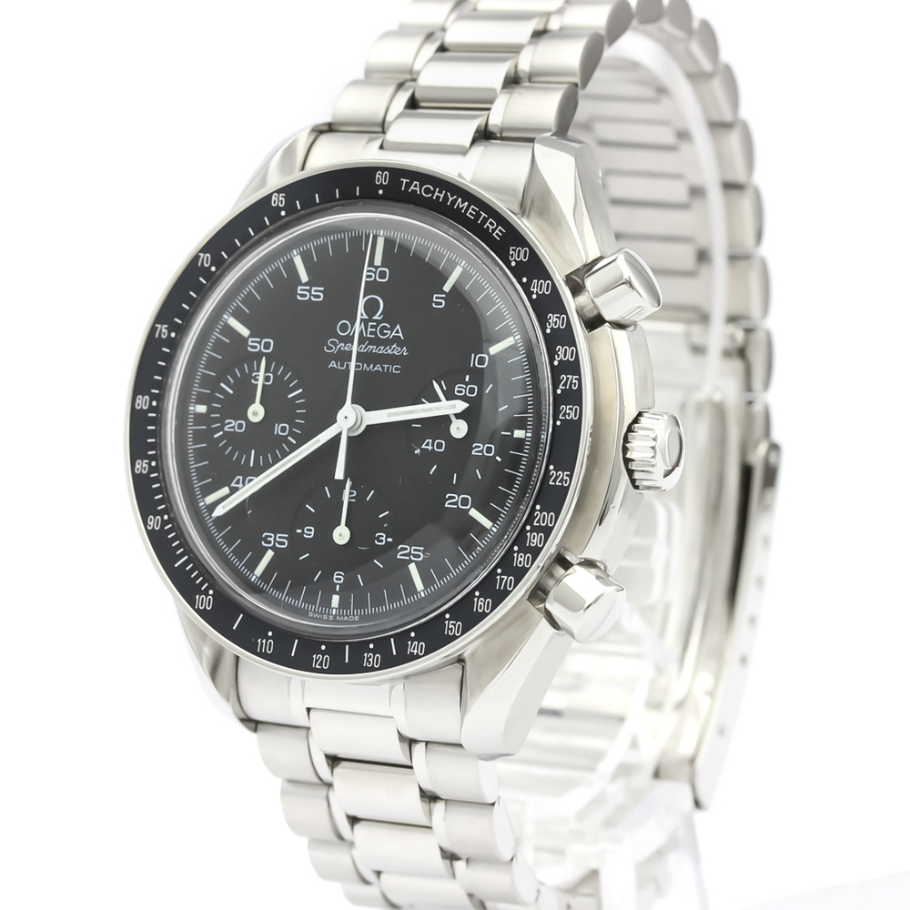 

Omega Black Stainless Steel Speedmaster