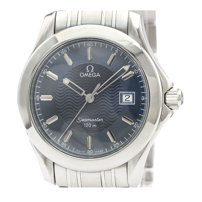 Omega Blue Stainless Steel Seamaster 120M 2511.81 Men's Wristwatch 36MM