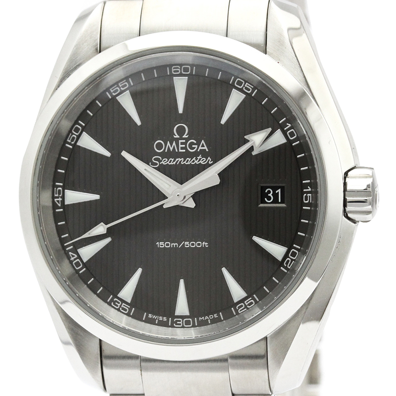 

Omega Gray Stainless Steel Seamaster Aqua Terra, Grey