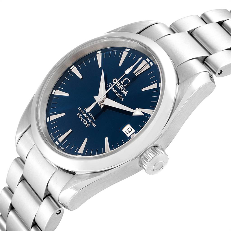 

Omega Blue Stainless Steel Seamaster Aqua Terra