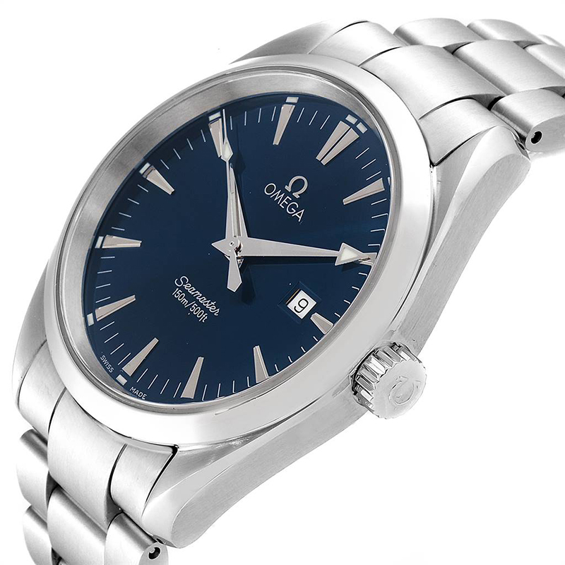 

Omega Blue Stainless Steel Seamaster Aqua Terra