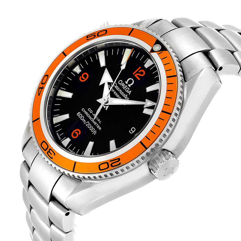 

Omega Black Stainless Steel Seamaster Planet Ocean