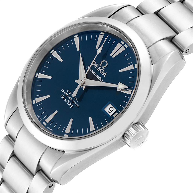 

Omega Blue and Stainless Steel Seamaster Aqua Terra