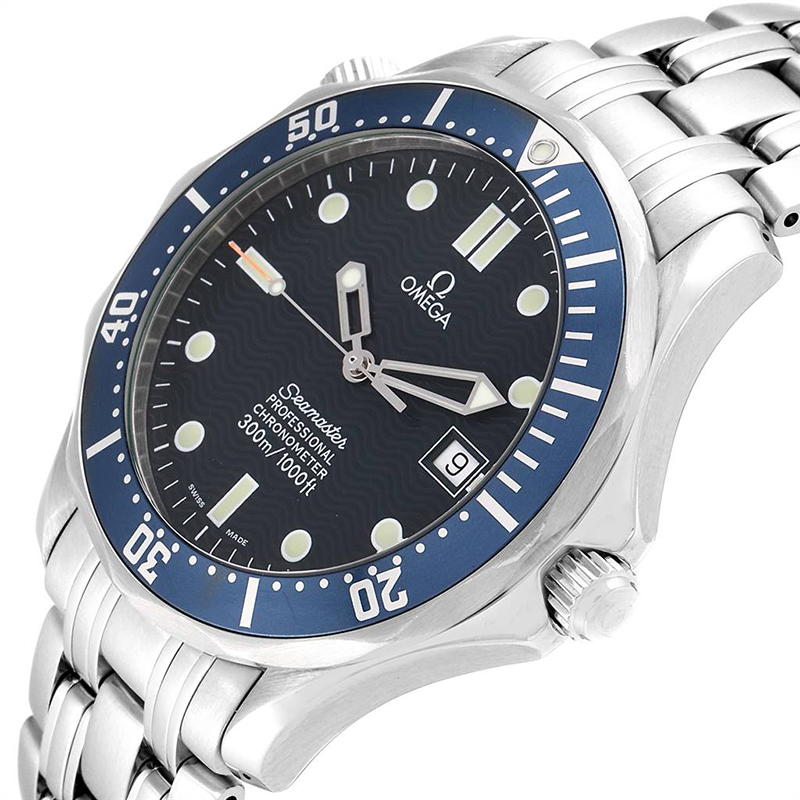 

Omega Blue and Stainless Steel Seamaster