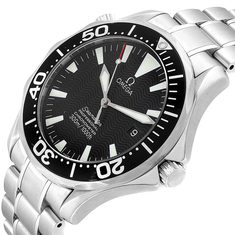 

Omega Black and Stainless Steel Seamaster