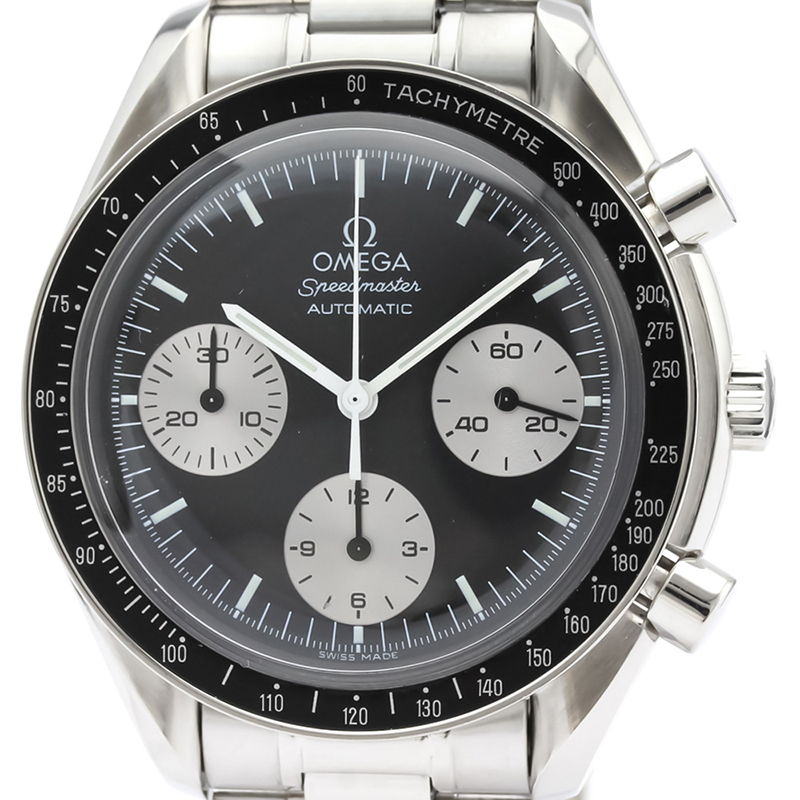 

Omega Black Stainless Steel Speedmaster