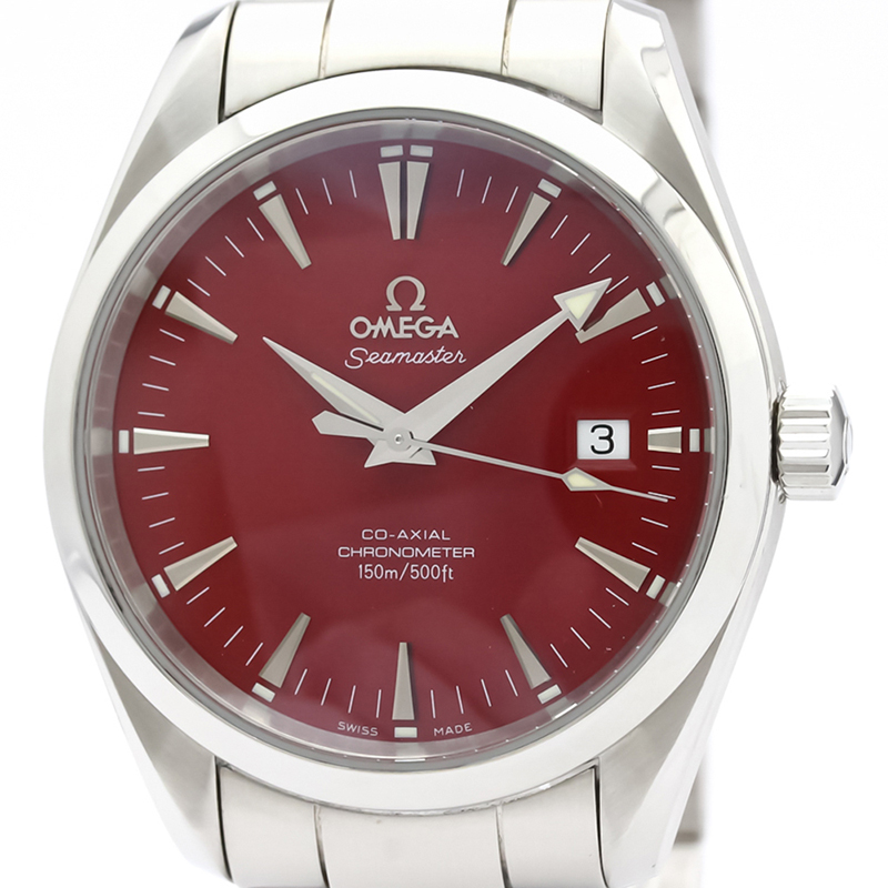 

Omega Red Stainless Steel Seamaster Aqua Terra