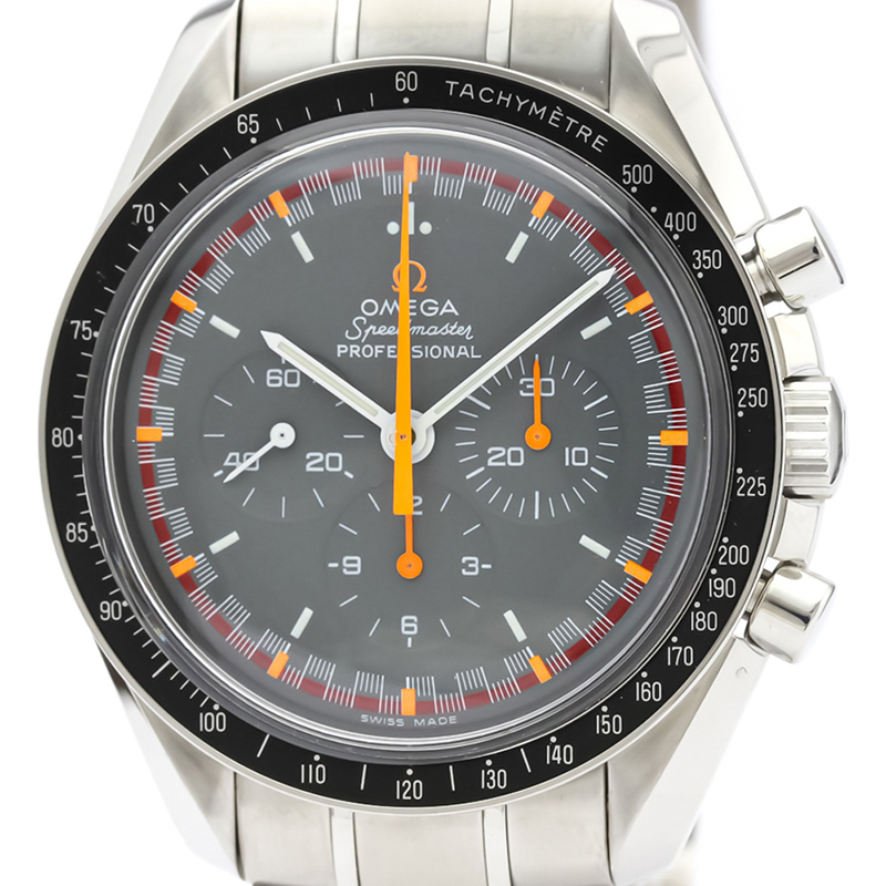 

Omega Gray Stainless Steel Speedmaster Professional Mark ll Moon, Grey