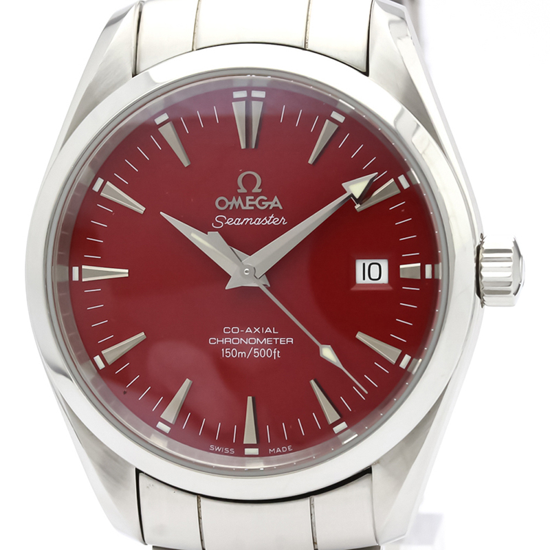 

Omega Red Stainless Steel Seamaster Automatic