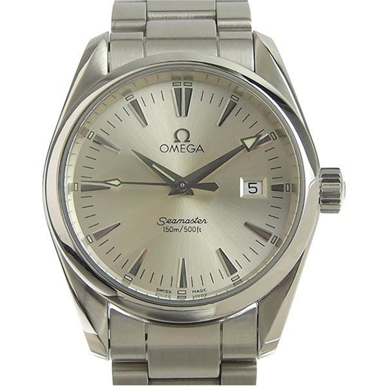 

Omega Silver Stainless Steel Seamaster Aquatera