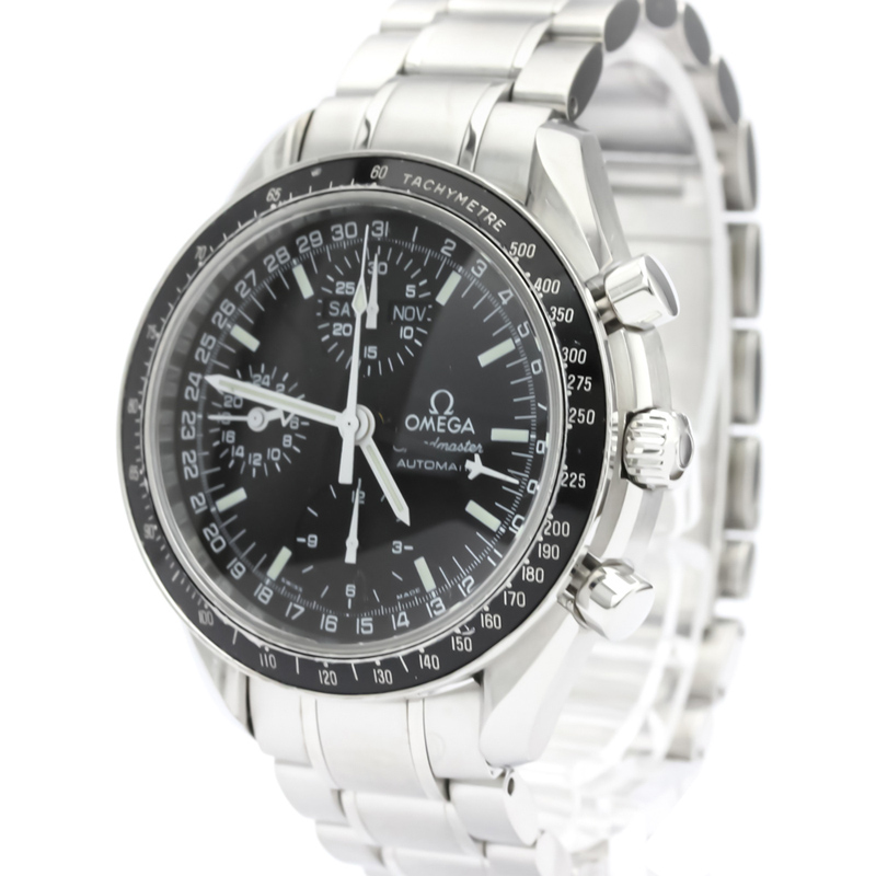 

Omega Black Stainless Steel Speedmaster Mark