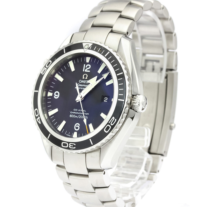 

Omega Black Stainless Steel Seamaster Planet Ocean