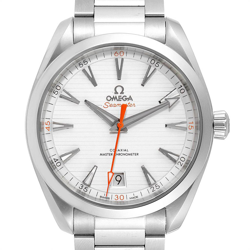 

Omega Silver and Stainless Steel Seamaster Aqua Terra