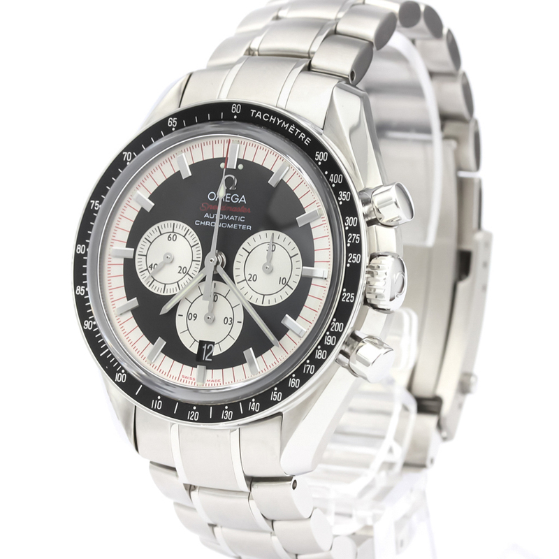 

Omega Black/White Stainless Steel Speedmaster Schumacher