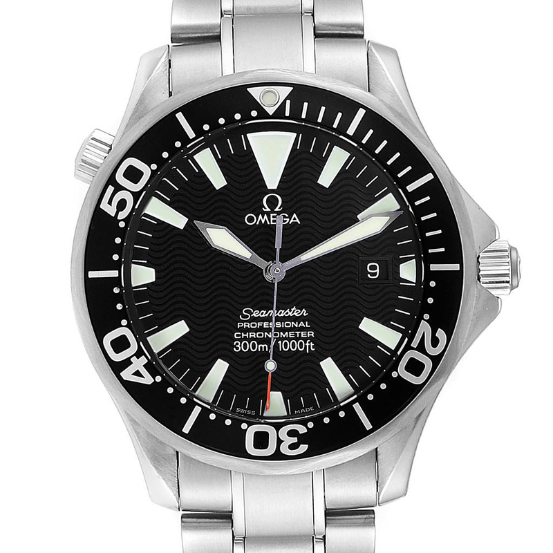 

Omega Black Stainless Steel Seamaster