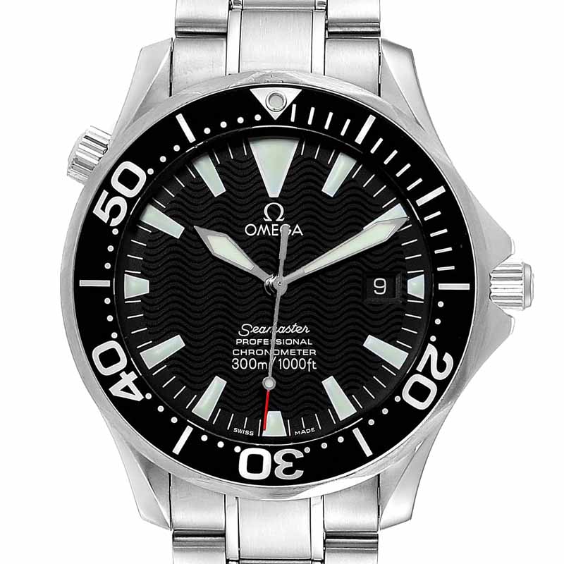 

Omega Black Wave Stainless Steel Seamaster