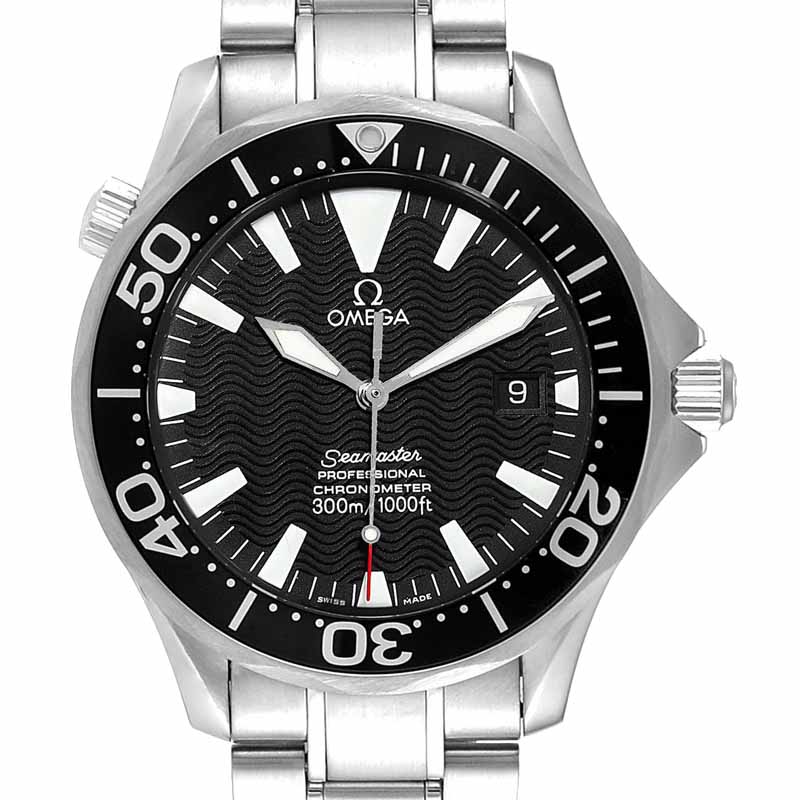 

Omega Black Wave Stainless Steel Seamaster