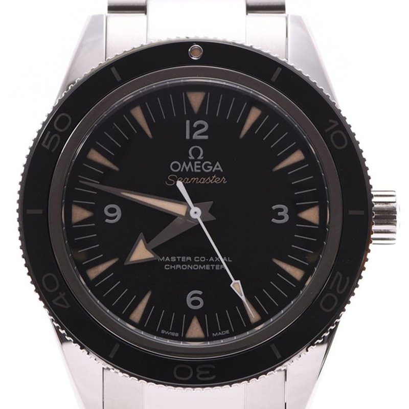 

Omega Black Stainless Steel Seamaster