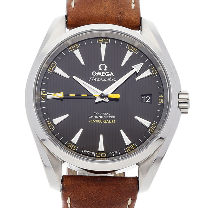 

Omega Black Stainless Steel Seamaster Aqua Terra