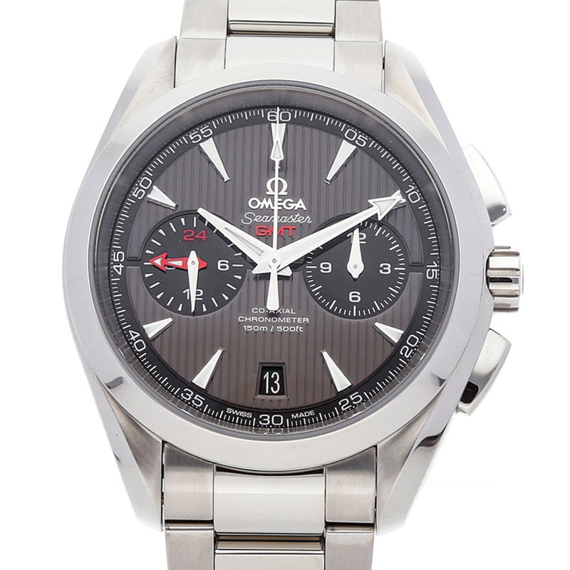 

Omega Gray Stainless Steel Seamaster Aqua Terra, Grey