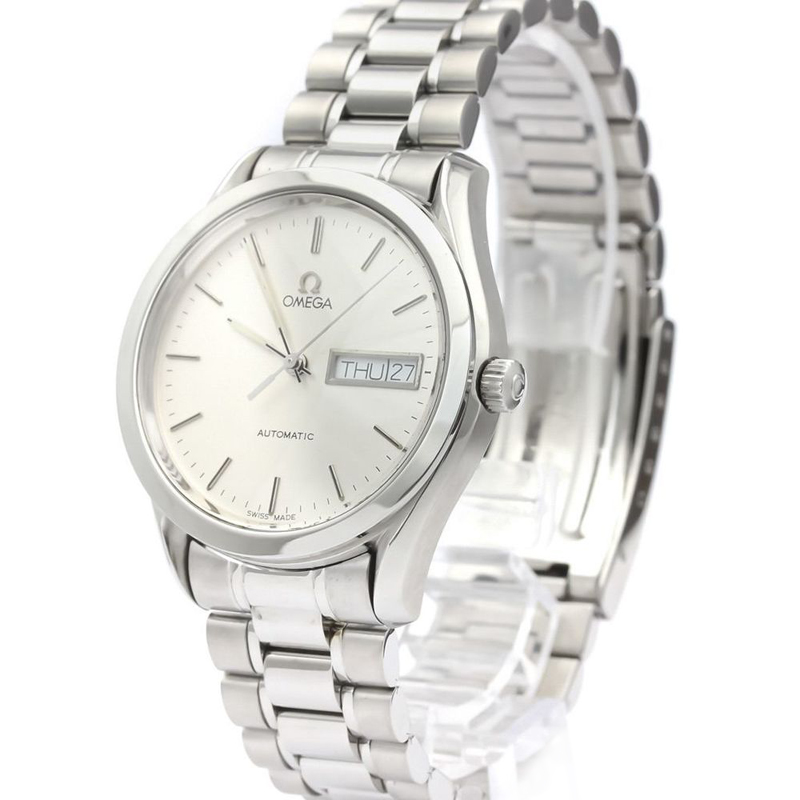 

Omega Silver Stainless Steel Classic Day Date