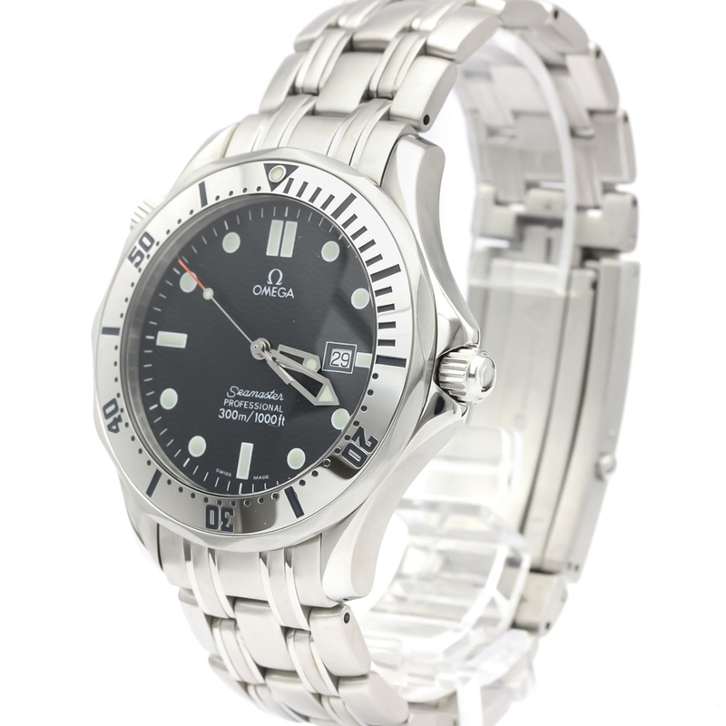 

Omega Black Stainless Steel Seamaster Professional