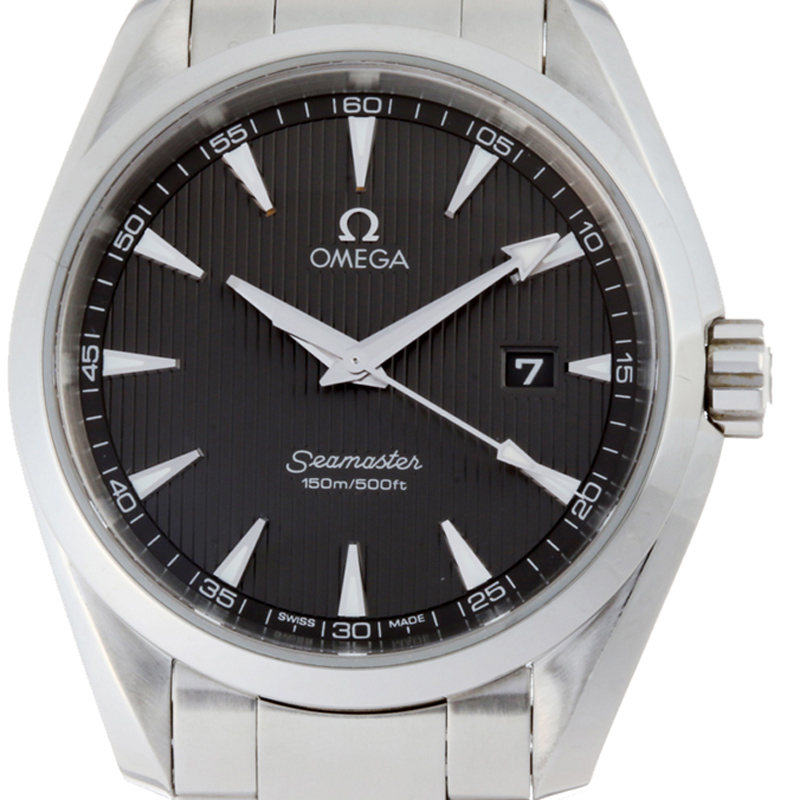 

Omega Gray Stainless Steel Seamaster Aqua Terra, Grey