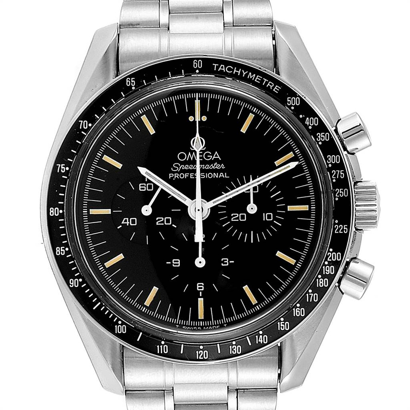 

Omega Black Stainless Steel Speedmaster MoonWatch Caliber