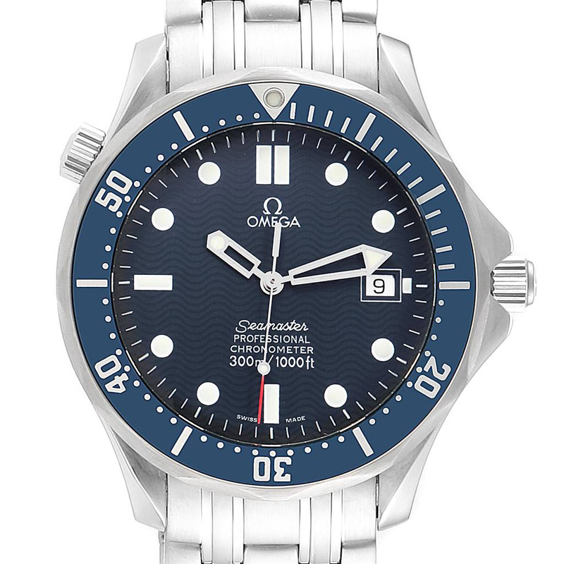 

Omega Blue Stainless Steel Seamaster