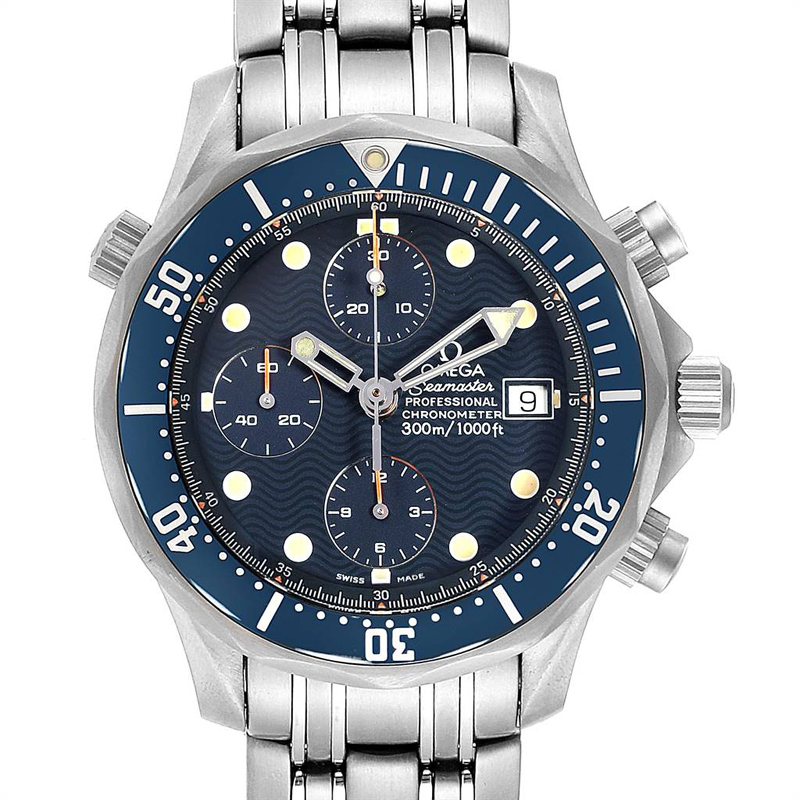 

Omega Blue Titanium Seamaster Chronograph