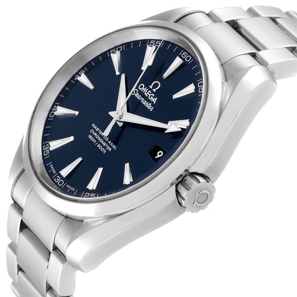 

Omega Blue Stainless Steel Seamaster Aqua Terra