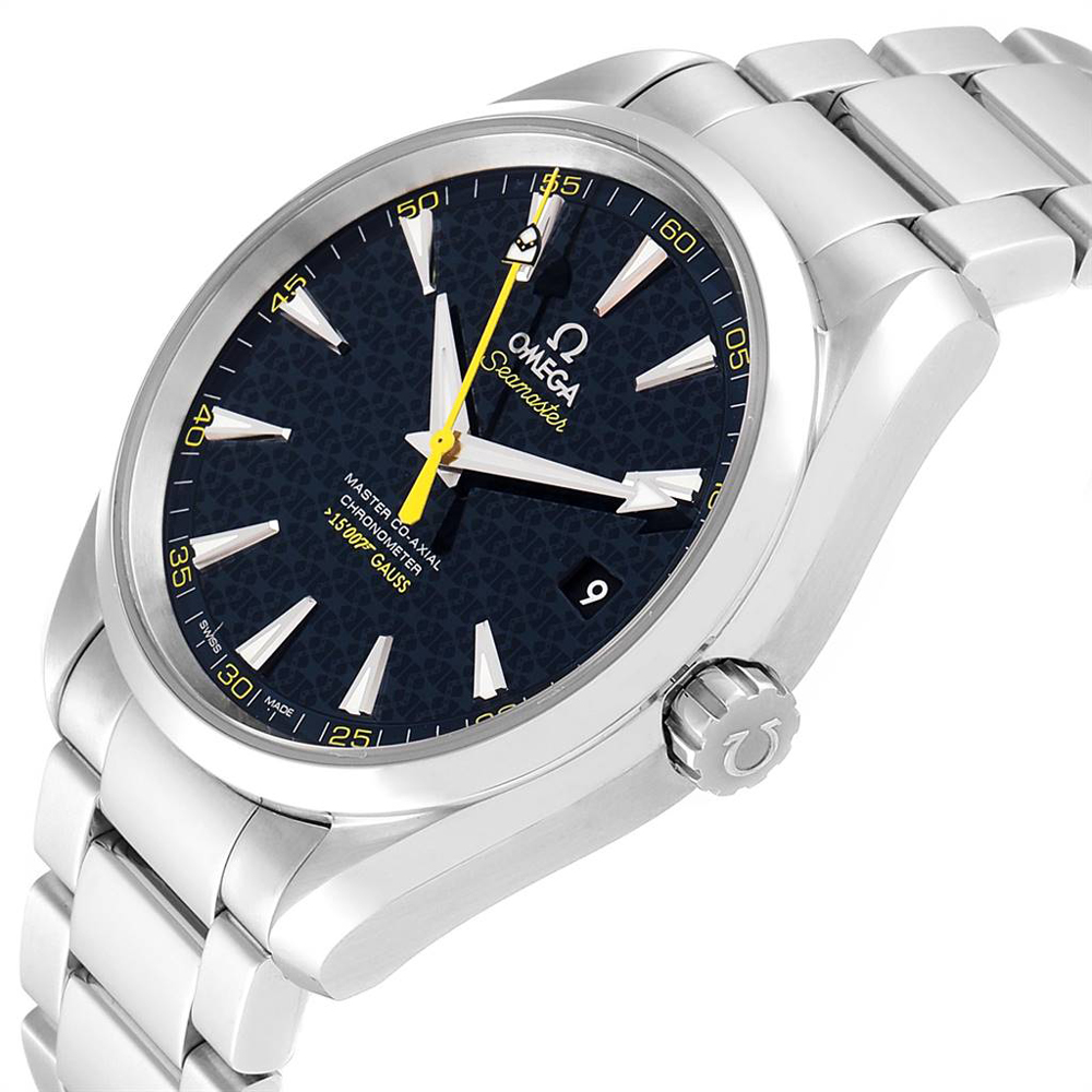 

Omega Blue Stainless Steel Seamaster Aqua Terra Spectre Bond