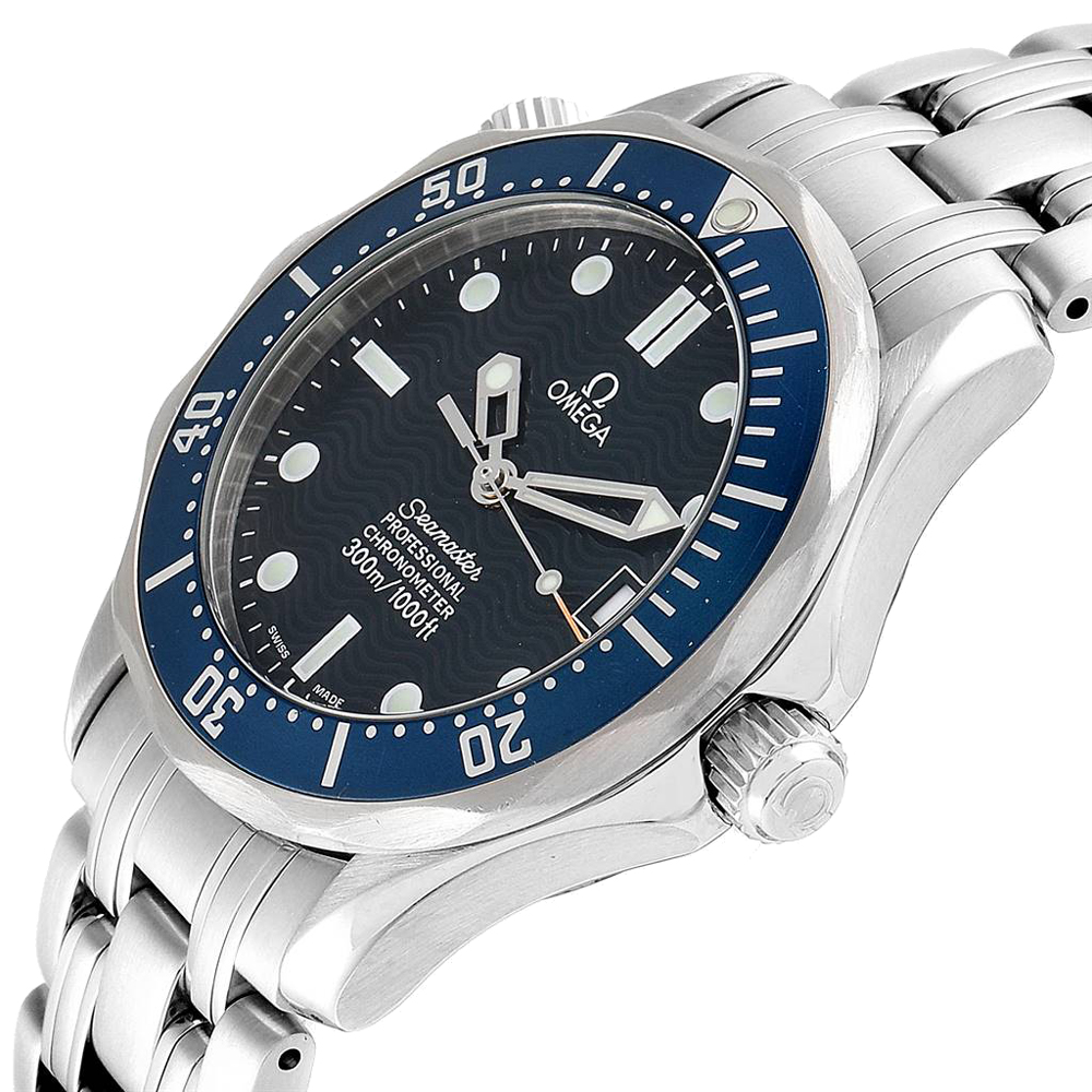 

Omega Blue Stainless Steel Seamaster