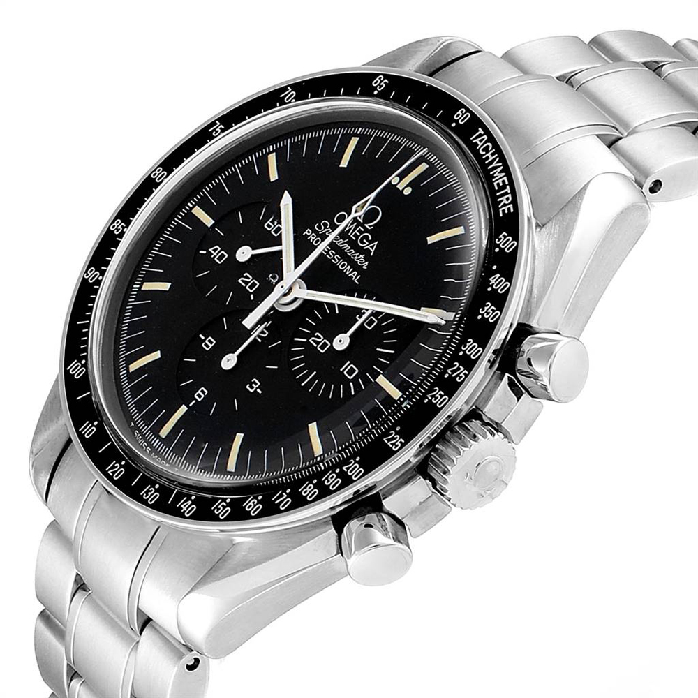 

Omega Black Stainless Steel Speedmaster