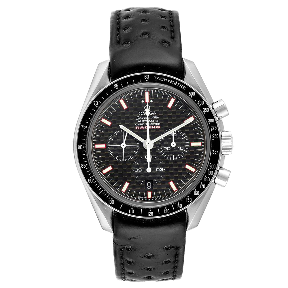 Omega Black Stainless Steel Speedmaster Professional Racing 3552.59.00 Men's Wristwatch 42 MM