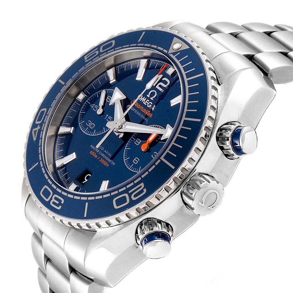

Omega Blue Stainless Steel Planet Ocean