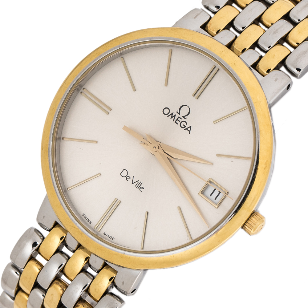 

Omega Silver Two-Tone Stainless Steel De Ville