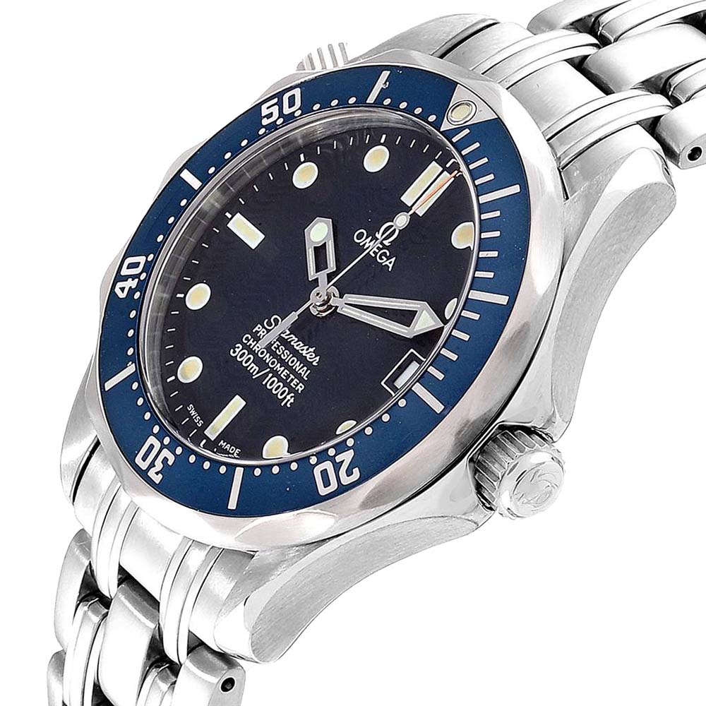 

Omega Blue Stainless Steel Seamaster