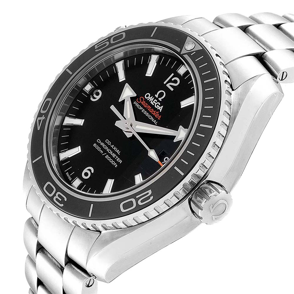 

Omega Black Stainless Steel Seamaster Planet Ocean