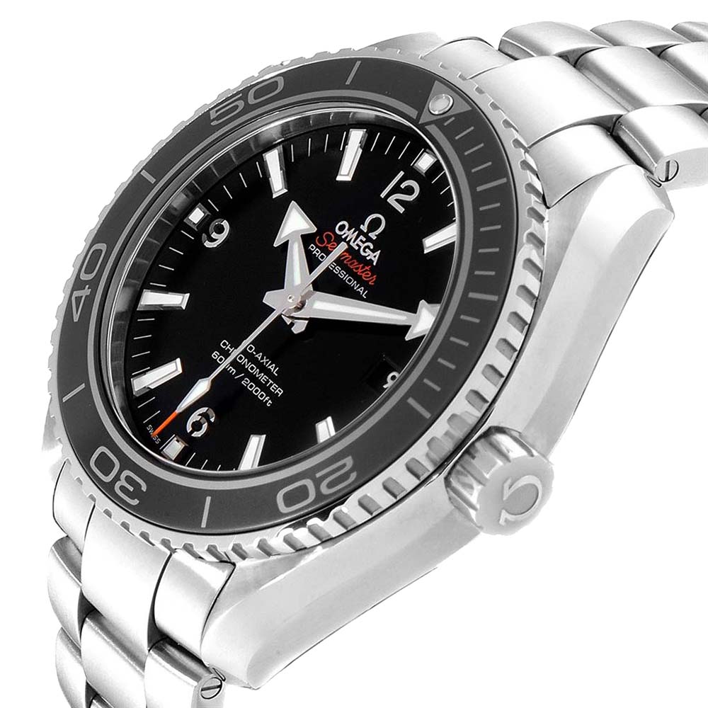 

Omega Black Stainless Steel Seamaster Planet Ocean