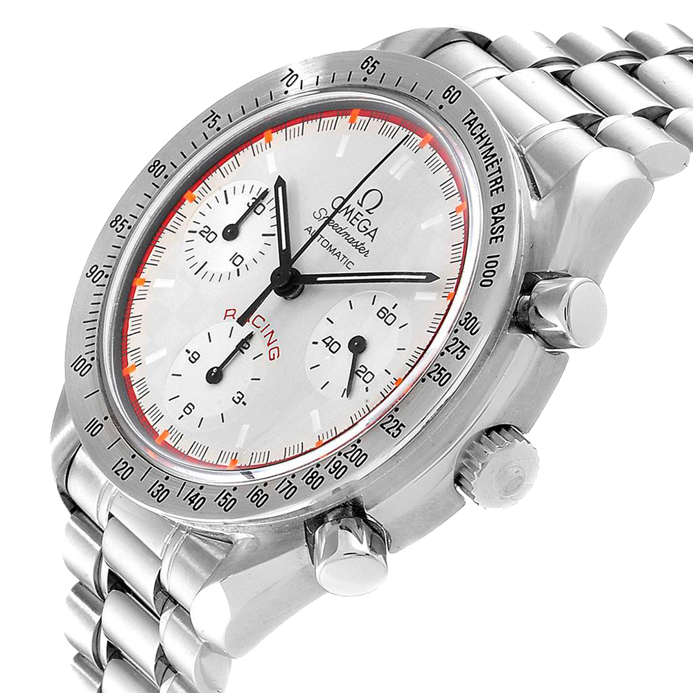 

Omega Silver Stainless Steel Speedmaster Schumacher Racing Limited Edition